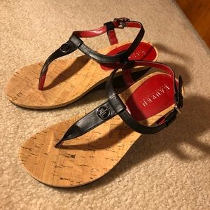 NWOT- Ralph Lauren wedge heel sandals!
